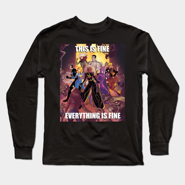 This is fine Long Sleeve T-Shirt by sergetowers80